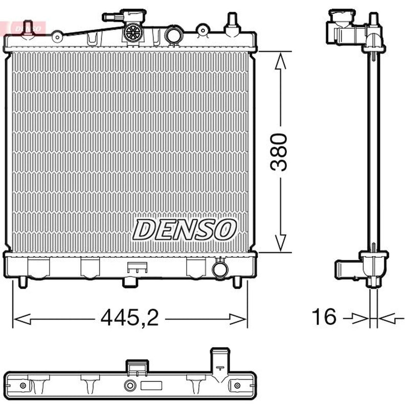 Denso Engine Radiator DRM46067