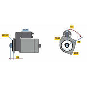 Bosch Starter Motor 12V 2.2kW 9 Teeth 0 986 024 050