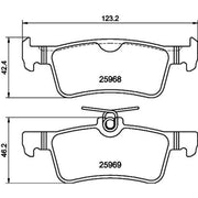 DON Rear Brake Pad Set PCP2008