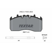 Textar Brake Pad Set 2921101
