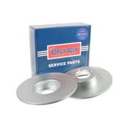 Borg & Beck 2 x Solid Front Brake Discs BBD6366