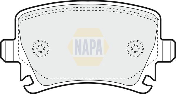 NAPA Front & Rear Pads fits AUDI SEAT SKODA
