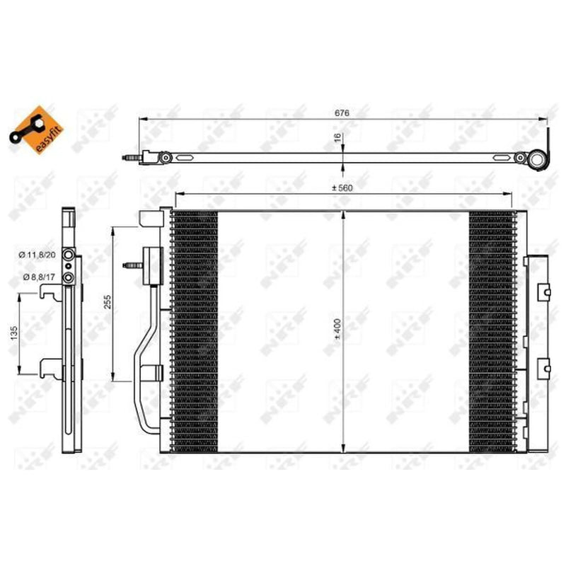 NRF Air Conditioning Condenser 350044