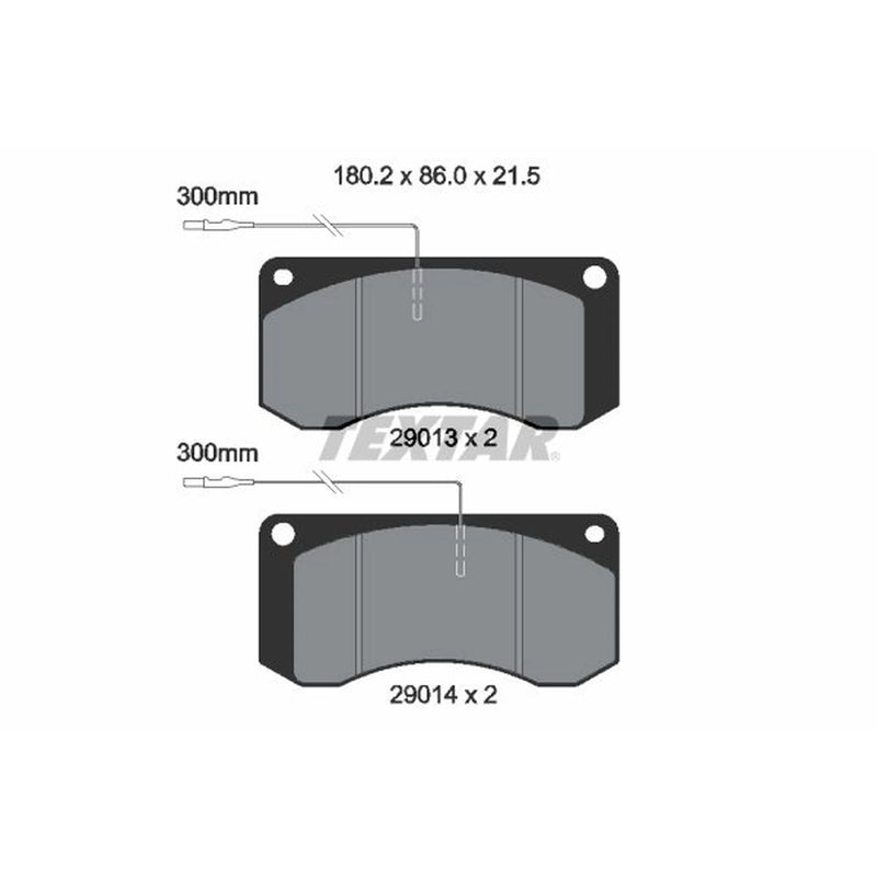 Textar Front Brake Pad Set 2901302