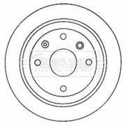 Borg & Beck 2 x Rear Brake Discs BBD4582