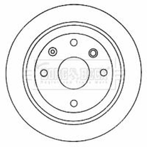 Borg & Beck 2 x Rear Brake Discs BBD4582