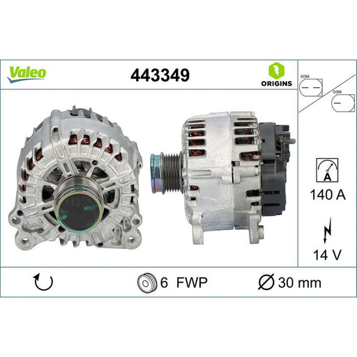 Valeo Car Alternator 12V 443349