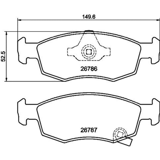 Mintex Front Brake Pad Set MDB4341