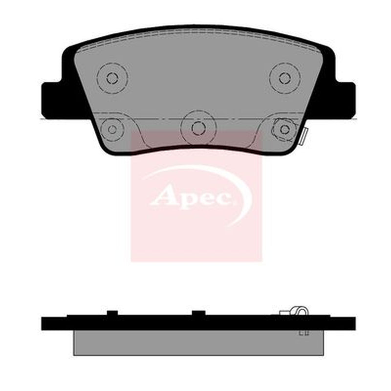 Apec Rear Brake Pad Set PAD2596