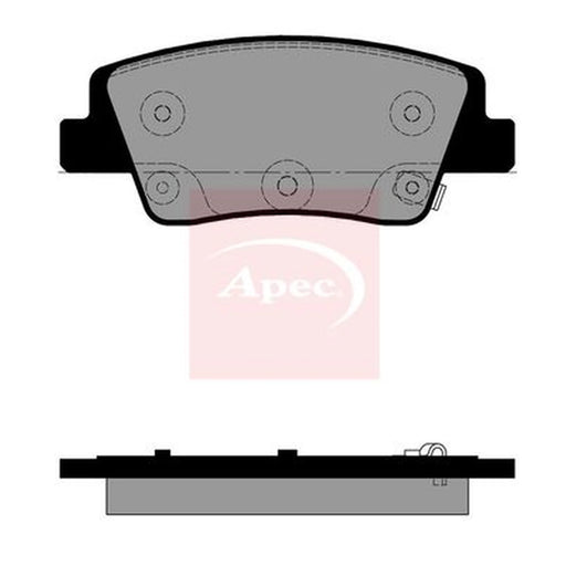 Apec Rear Brake Pad Set PAD2596