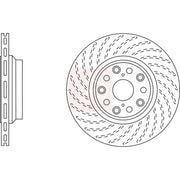 Apec 2 x Vented Rear Brake Discs DSK2831