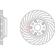 Apec 2 x Vented Rear Brake Discs DSK2831
