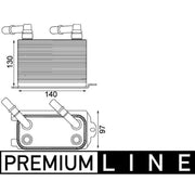 Mahle Automatic Gearbox Oil Cooler CLC 228 000P