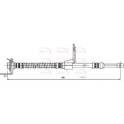 Apec Brake Hydraulic Hose Line Front Right HOS4139
