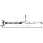 Apec Brake Hydraulic Hose Line Front Right HOS4139