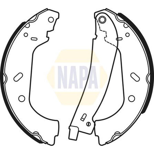 NAPA Brake Shoe Set Axle Kit NBS1071