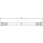 Apec Brake Hydraulic Hose Line Front HOS3086