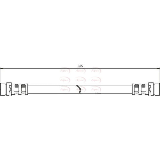 Apec Brake Hydraulic Hose Line Front HOS3086