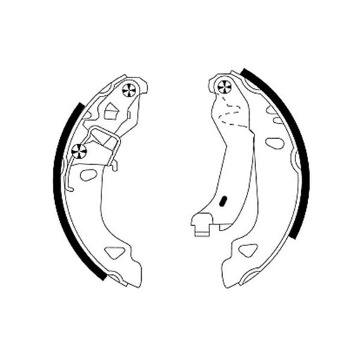 Mintex Brake Shoe Set Axle Kit MFR405