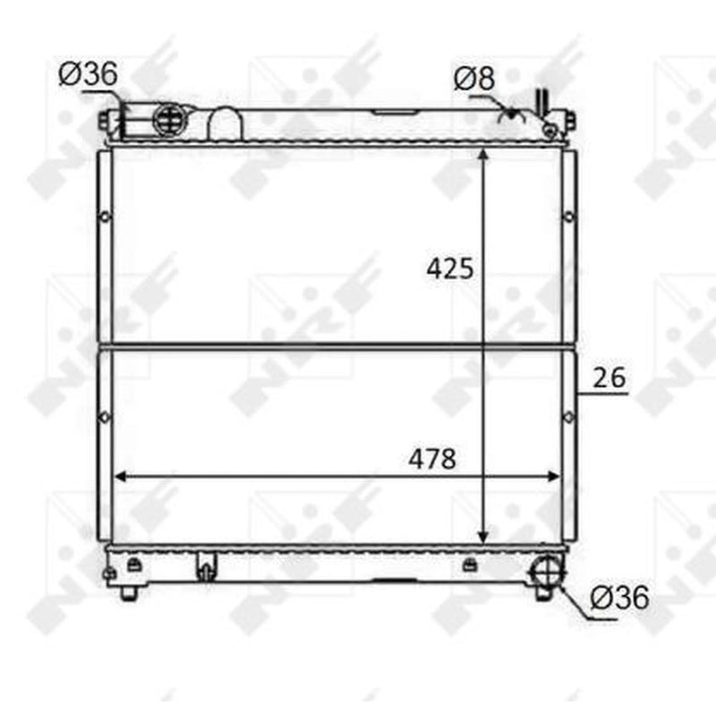 NRF Engine Radiator 59106