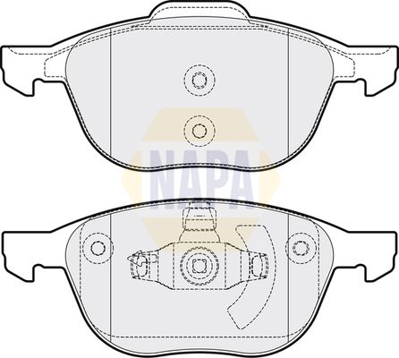 NAPA Front Vented & Rear Vented Brake Discs & Pads fits FORD MAZDA VOLVO