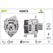 Valeo Car Alternator 12V 439472