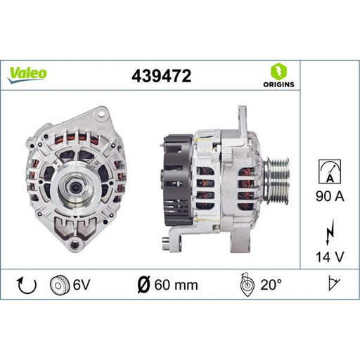 Valeo Car Alternator 12V 439472