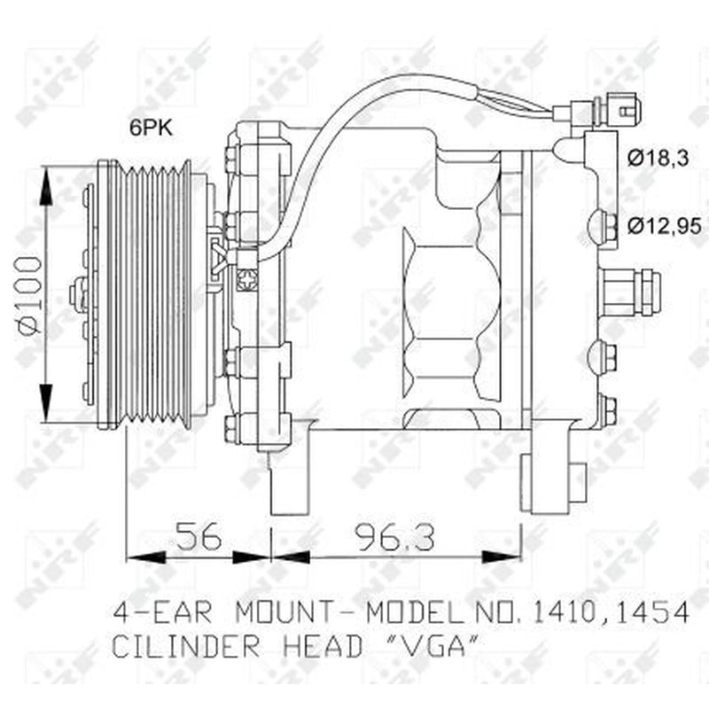 NRF Air Conditioning Compressor 32065