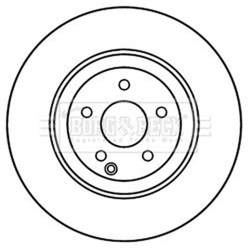 Borg & Beck 2 x / Front Brake Discs BBD6049S