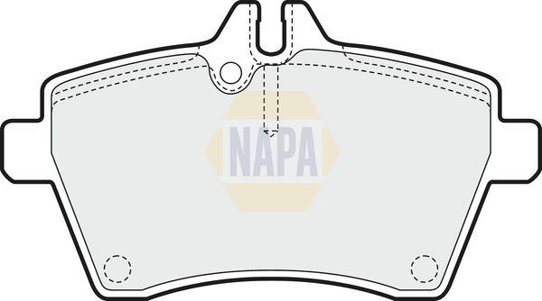 NAPA Front Solid & Rear Solid Brake Discs & Pads fits MERCEDES-BENZ