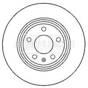 Borg & Beck 2 x Solid Rear Brake Discs BBD4635