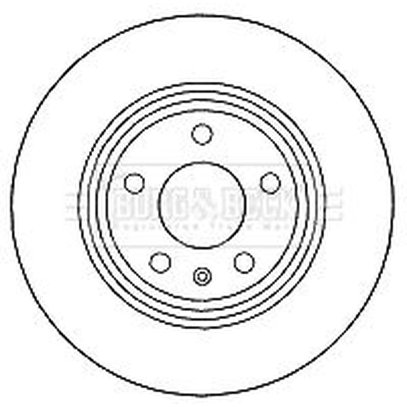 Borg & Beck 2 x Solid Rear Brake Discs BBD4635