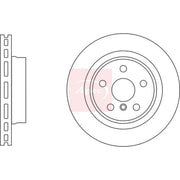 Apec 2 x Vented Rear Brake Discs DSK3169