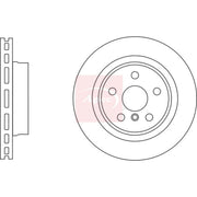 Apec 2 x Vented Rear Brake Discs DSK3169