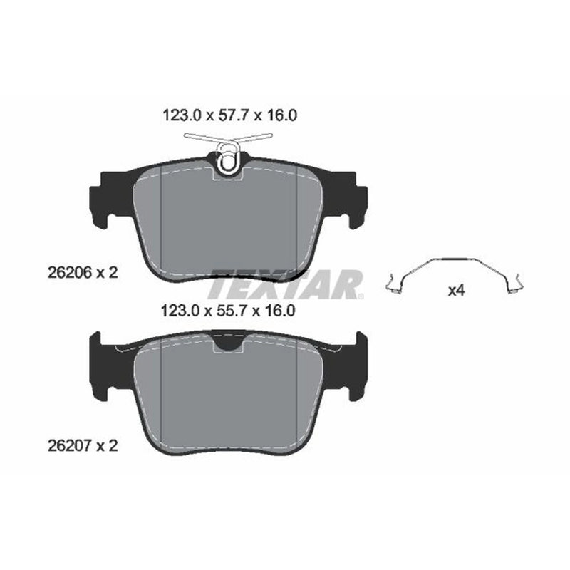 Textar Rear Brake Pad Set 2620601