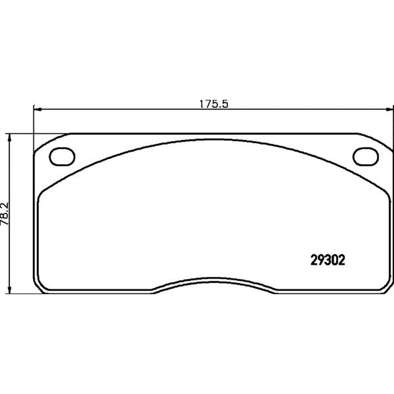 DON Rear Brake Pad Set CVP001