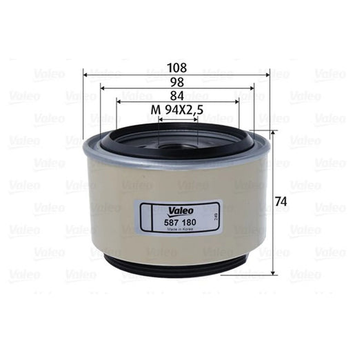 Valeo Fuel Filter Element 587180
