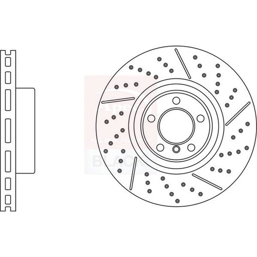 Apec 2 x Vented Front Brake Discs DSK3251B