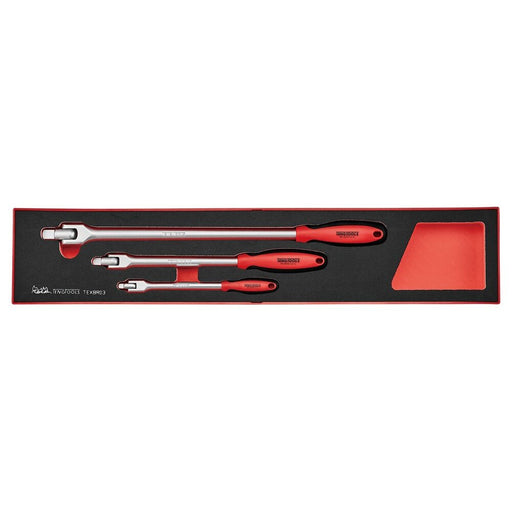 Teng Tools Flex Handle Set FOAMX4 3 Pieces 1/4" 3/8" 1/2"