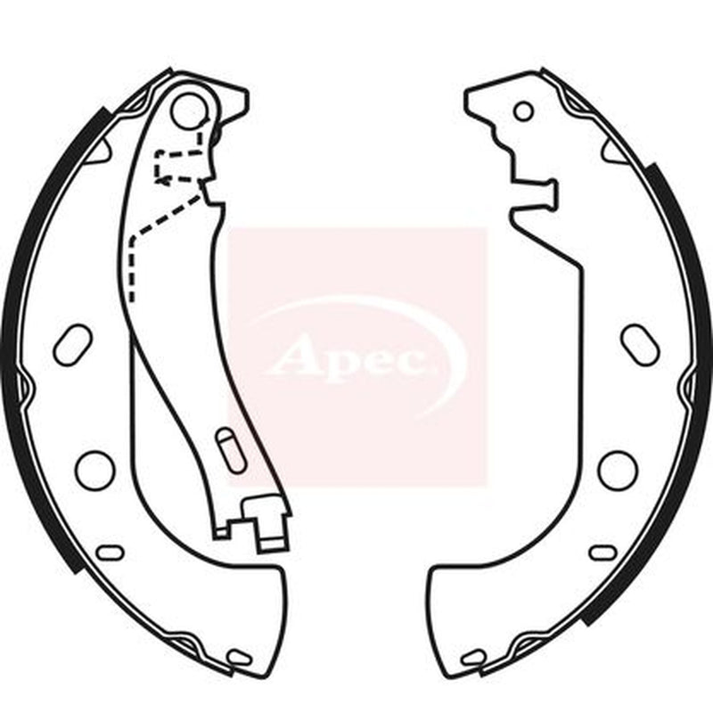 Apec Brake Shoe Set Axle Kit SHU574