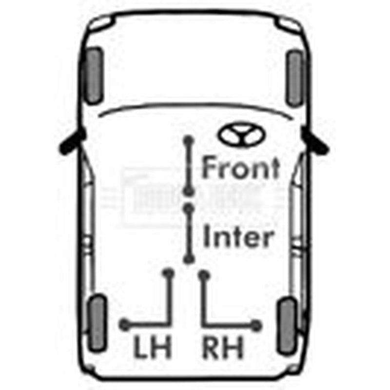 Borg & Beck Handbrake Cable Left Rear BKB3967