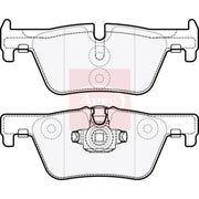 Apec Rear Brake Pad Set PAD1850
