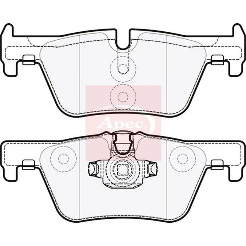 Apec Rear Brake Pad Set PAD1850