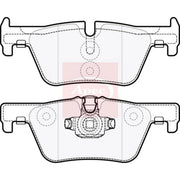 Apec Rear Brake Pad Set PAD1850