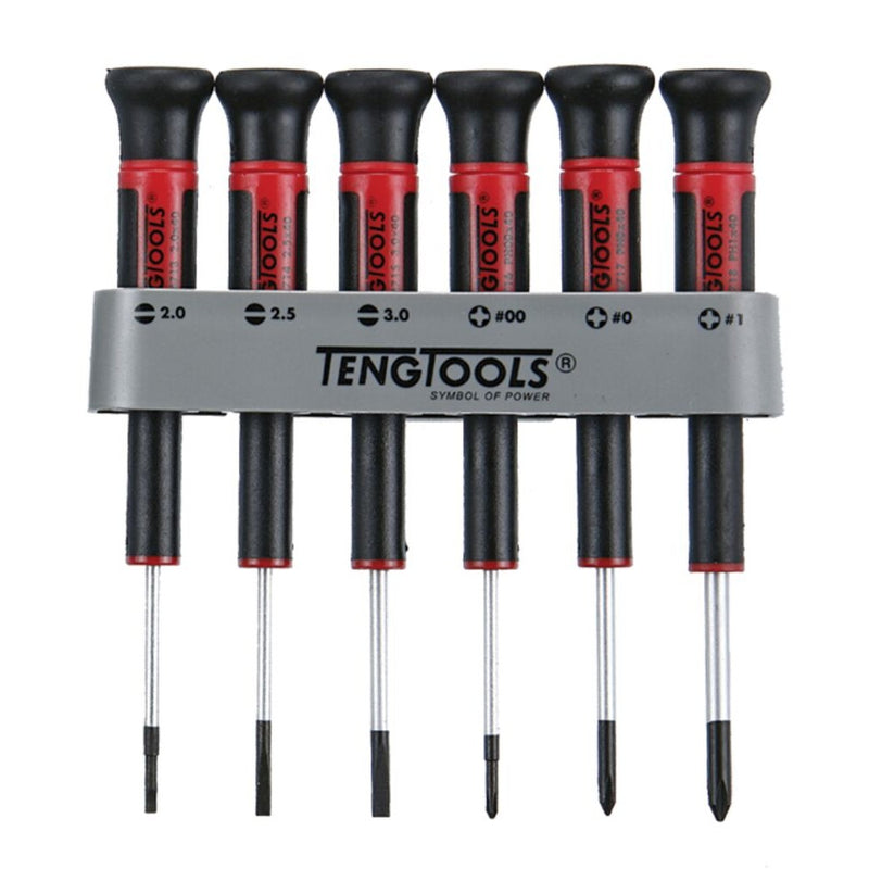 Teng Tools Mini Screwdriver Set 6 Pieces Flat & PH MDM706