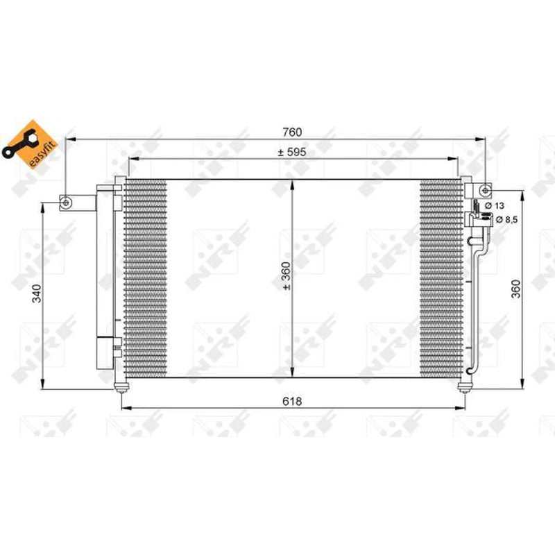 NRF Air Conditioning Condenser 35851