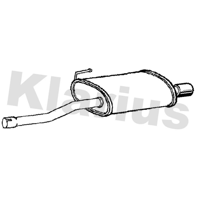 Klarius Box With Tail Pipe Rear HA404E