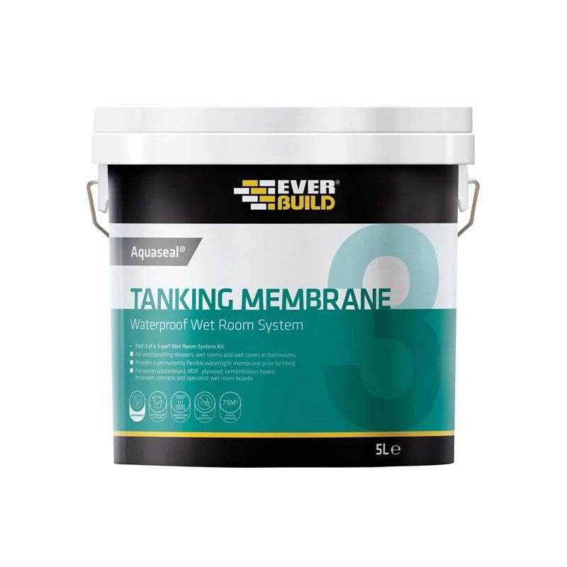 Everbuild Sika Aquaseal Waterproof Tanking Membrane 5 litre - 487333