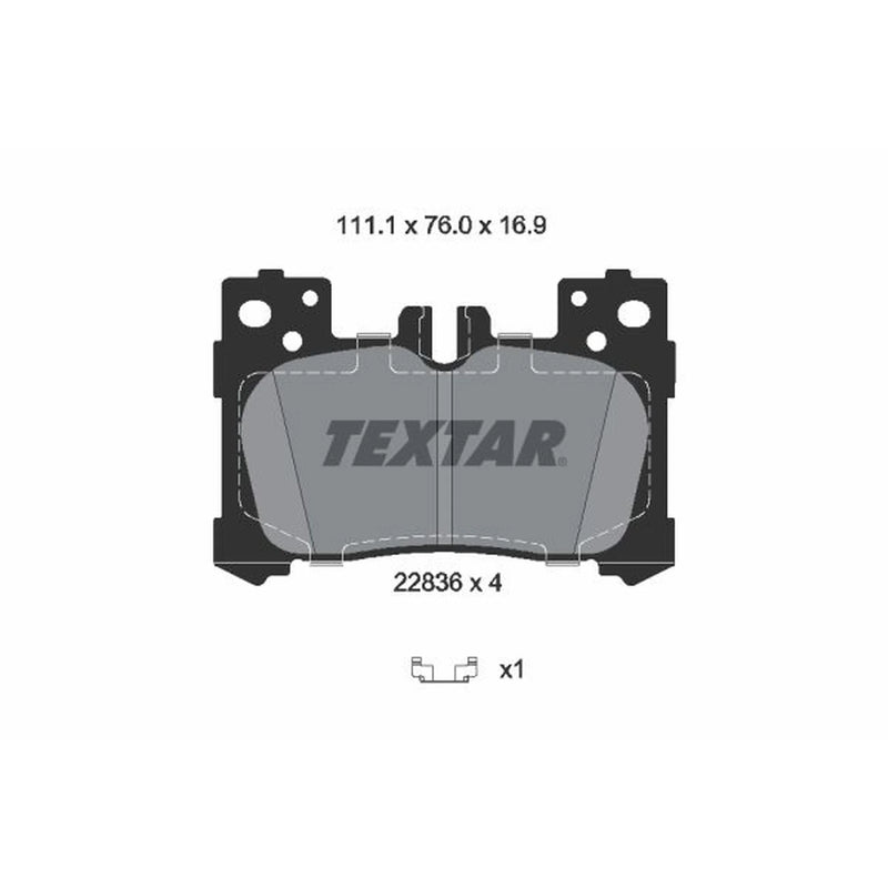 Textar Rear Brake Pad Set 2283601