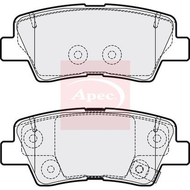 Apec Rear Brake Pad Set PAD2096